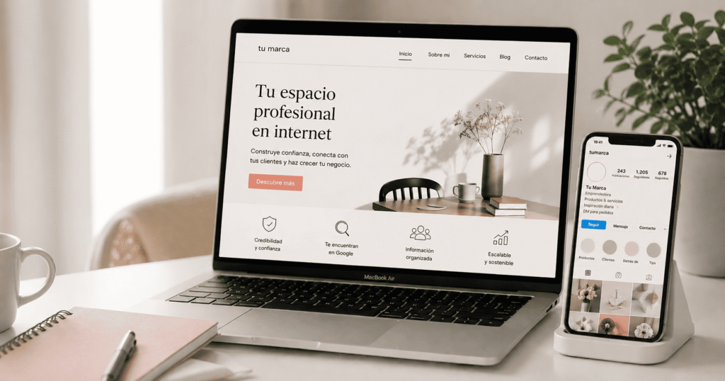 espacio minimalista, tu negocio necesita una web