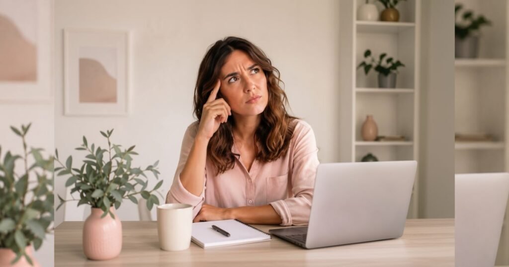 chica trabaajando preguntandos cuanto vale el disñeo web